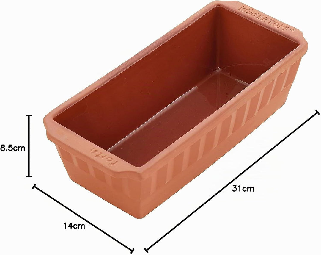 Römertopf Kuchen &amp; Brot Kastenform Brotbackform, Kastenform für Kuchen Brote, sauerteigbeständig 31c