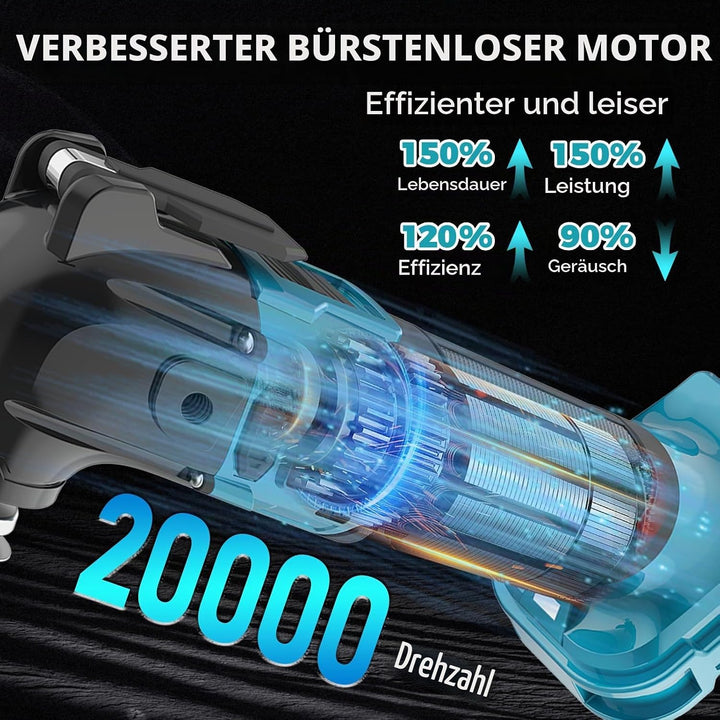 Akku Multifunktionswerkzeug Ersatz für Makita Multifunktionswerkzeug 18v, 4°Oszillationswinkel &amp; 6-G