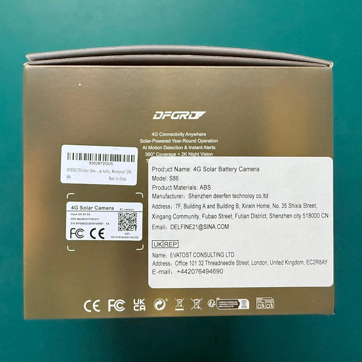 4G LTE Solar Wildkamera, kabellose Aussenkamera mit SIM und Nachtsicht | 2K PTZ, App-Fernsteuerung m