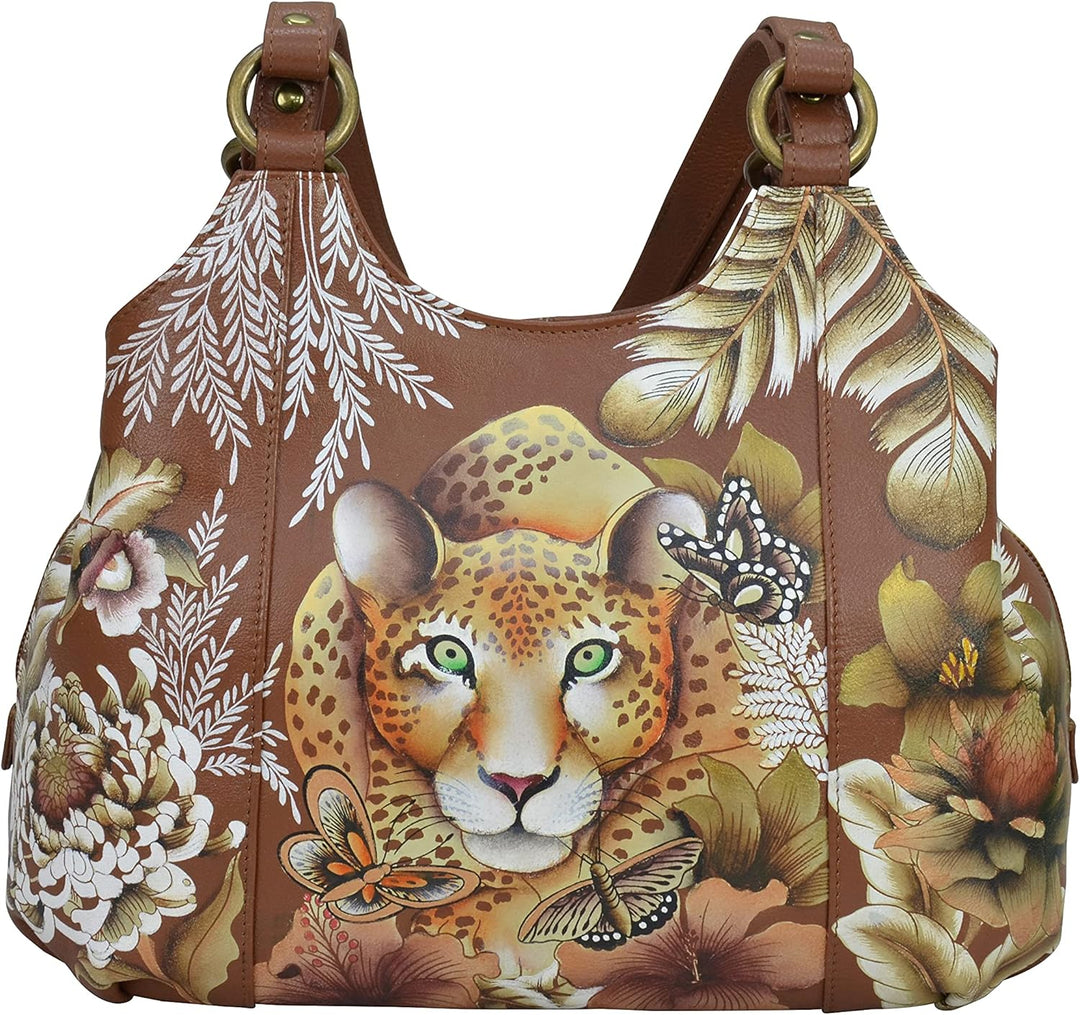 AnUSCHKA 469 DNP, Damen Umhängetasche Einheitsgrösse Cleopatra's Leopard Tan, Einheitsgrösse Cleopat