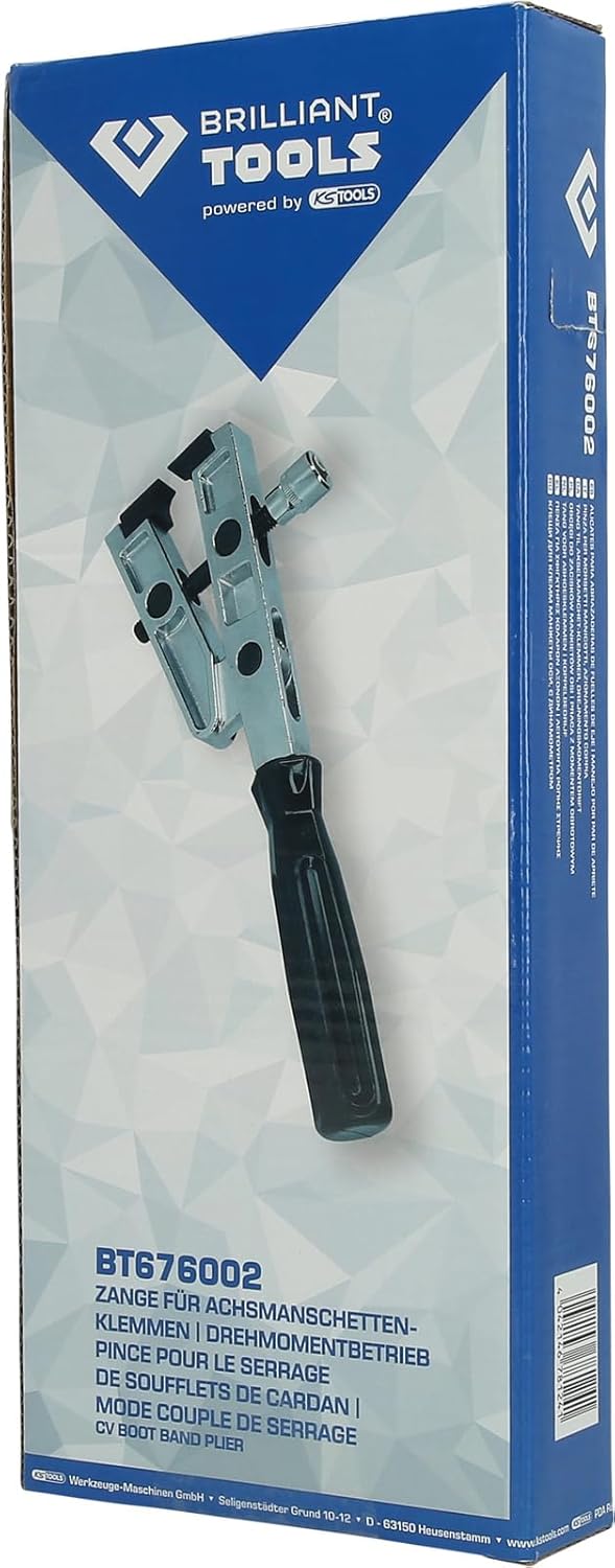 BRILLIANT TOOLS BT676002 Zange für Achsmanschetten-Klemmen | Dreh momentbetrieb [Powered by KS TOOLS