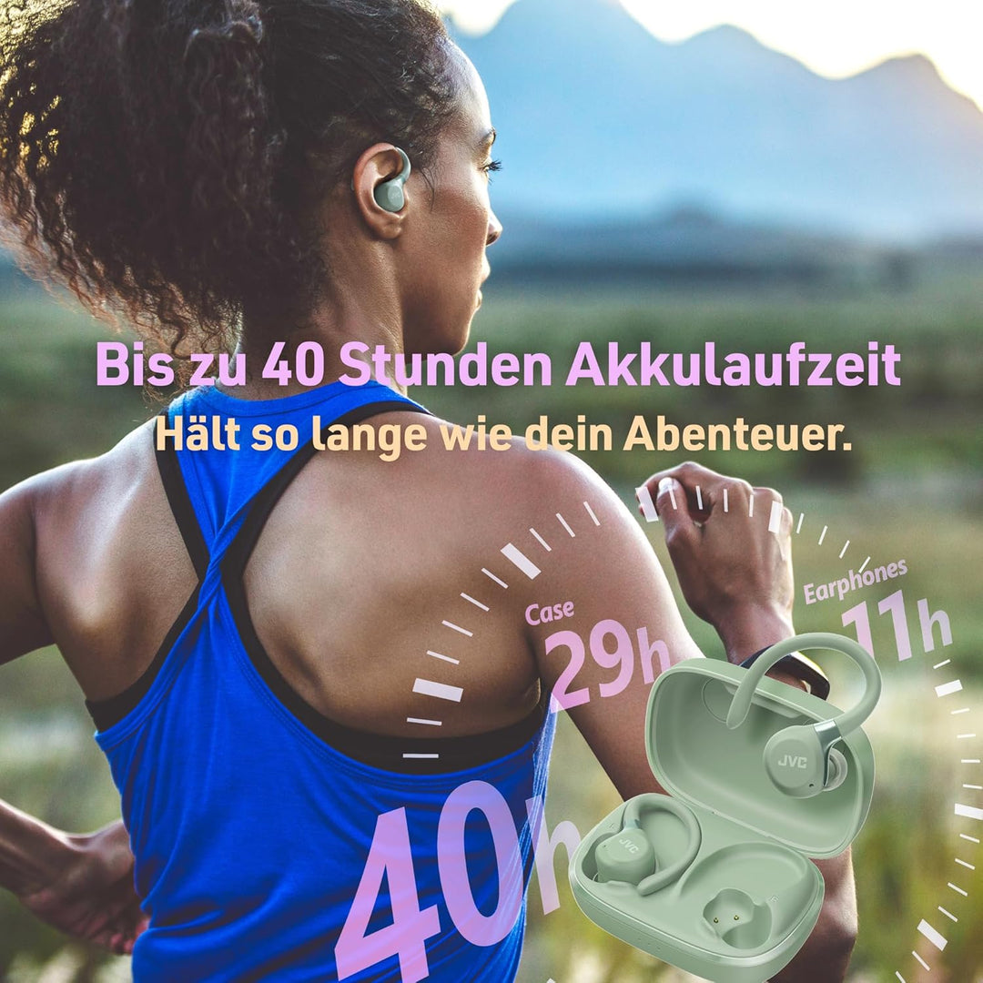 Fitness Series True Wireless Sport-Kopfhörer mit verstellbaren Bügeln, Active Noise Cancelling, Umge