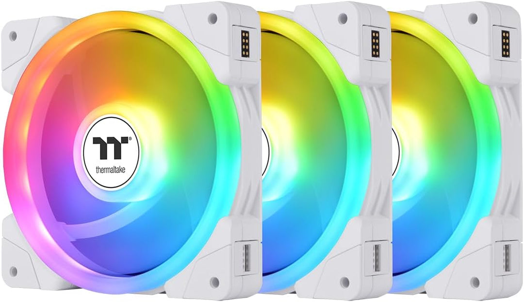 Thermaltake SWAFAN EX14 ARGB PC Cooling Fan White TT Premium Edition 3 Fan  Pack 140mm Weiss, 140mm