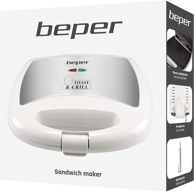 BEPER Sandwichtoaster, Kunststoff, Aléatoire, 29.5 x 12.5 x 34 cm