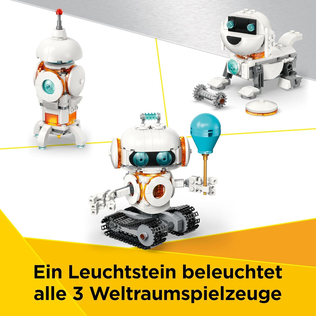 LEGO Creator 3in1 Weltraum-Roboter - Spielzeug umbaubar in Hund Figur oder Modell Rakete - Bauset fü