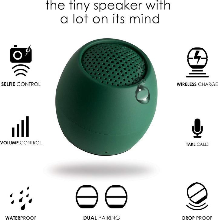 Boompods Zero Mini Bluetooth Lautsprecher - tragbarer Outdoor Lautsprecher, IPX6 Wasserschutz & 5 St