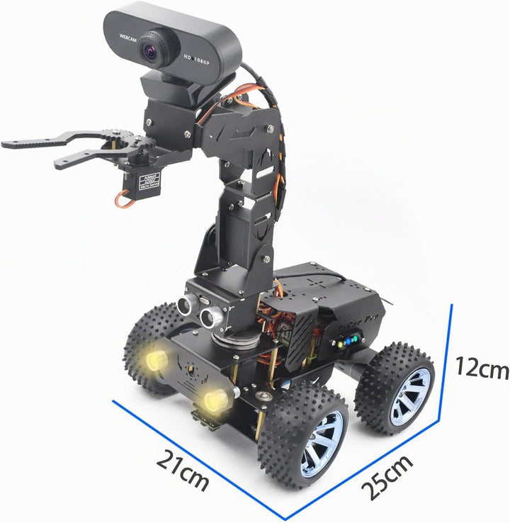 Adeept PiCar-Pro Raspberry Pi Smart Roboter Auto Kit Programmierung eines 2-in-1-4WD-Auto-Roboters m