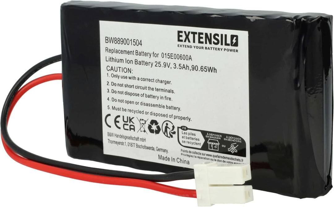 vhbw Akku kompatibel mit Ambrogio L20, L15 (3500mAh, 25,9V, Li-Ion)