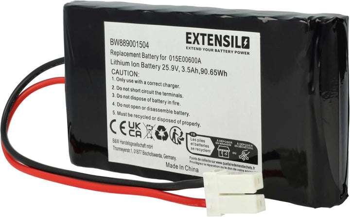 vhbw Akku kompatibel mit Ambrogio L20, L15 (3500mAh, 25,9V, Li-Ion)
