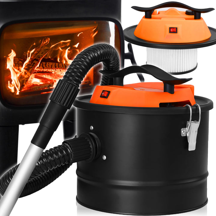 Retoo Aschesauger für Kamin 10L 800W mit HEPA Filter & DUAL Filtersystem, Starker Kaminsauger mit Bl