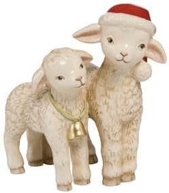 Goebel Weihnachten Schäfchenpaar Bunt