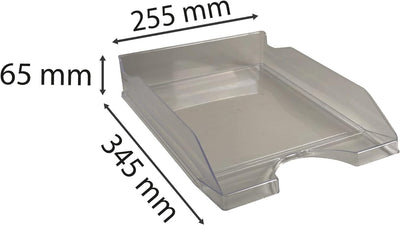 Exacompta 12327D 10er Pack Premium Briefablage Ecotray DIN A4. Ideale Briefkörbe für Ihre Organisati