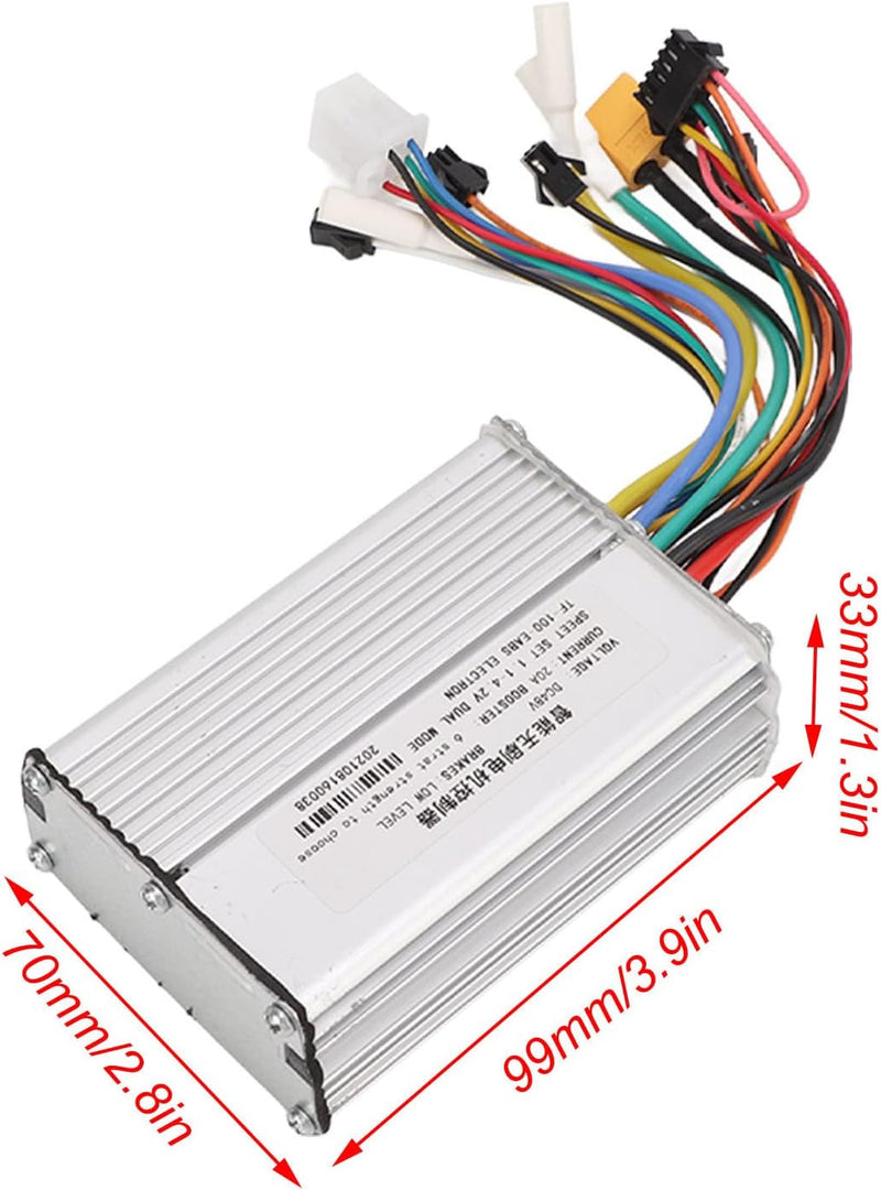 BuyWeek Elektroroller Controller, 48V 20A Brushless Motor Controller Roller Motor Controller Kompati