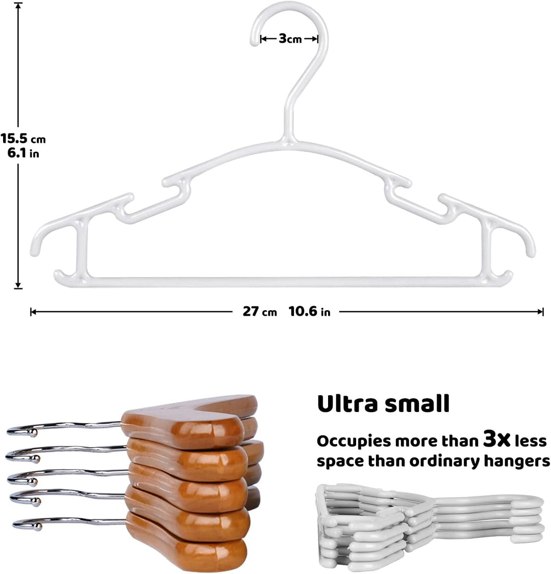 ilauke 36 Stück Kleiderbügel Kinderkleiderbügel Set, Baby Kleiderbügel Hangers aus Kunststoff, Aufbe