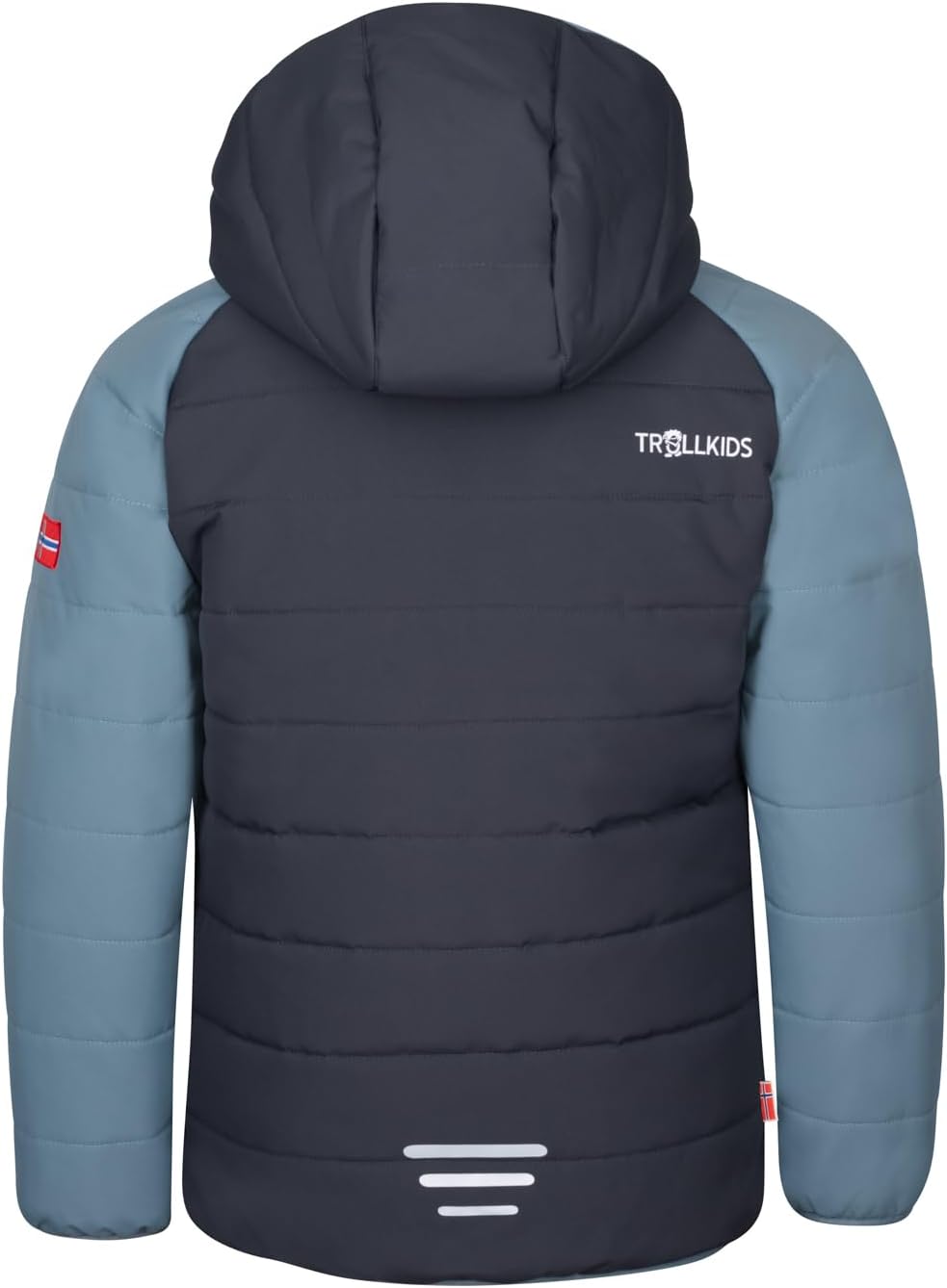 Trollkids Hafjell PRO Skijacke 98 Schwarz/Stahlblau/Mango, 98 Schwarz/Stahlblau/Mango