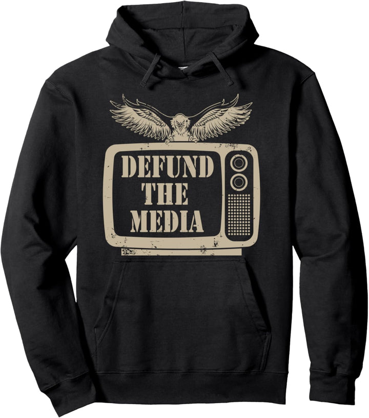 Defund The Media Protest Aktivist Nein zur Nachrichtenfälsch Pullover Hoodie
