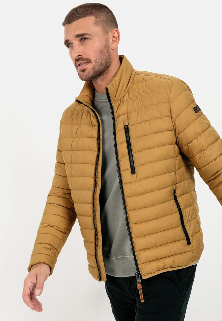 camel active Herren Steppjacke aus recyceltem Polyamid 28 Beige-braun, 28 Beige-braun