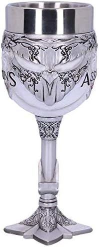 Nemesis Now Creed weisser Spielkelch, aus Kunstharz mit Edelstahl, B5297S0, mehrfarbig