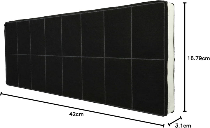 vhbw Aktivkohlefilter kompatibel mit Neff D4654X0/06 | D4654XO, D4654X0/04, D4654X0/05, D4654X0/03 D