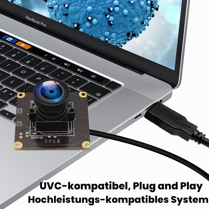 120fps USB-Kameramodul 12MP Hochgeschwindigkeits Golfschwung Kamera 4K USB-Sicherheitskamera Plug an