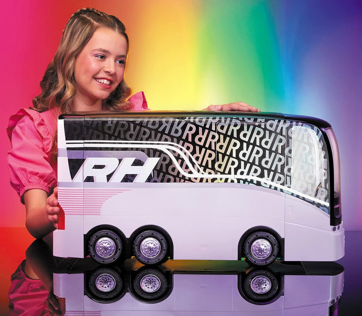 Rainbow High Rainbow Vision World Tour Bus & Bühne - 4-in-1-Deluxe-Spielset mit Lichtern — Inklusive