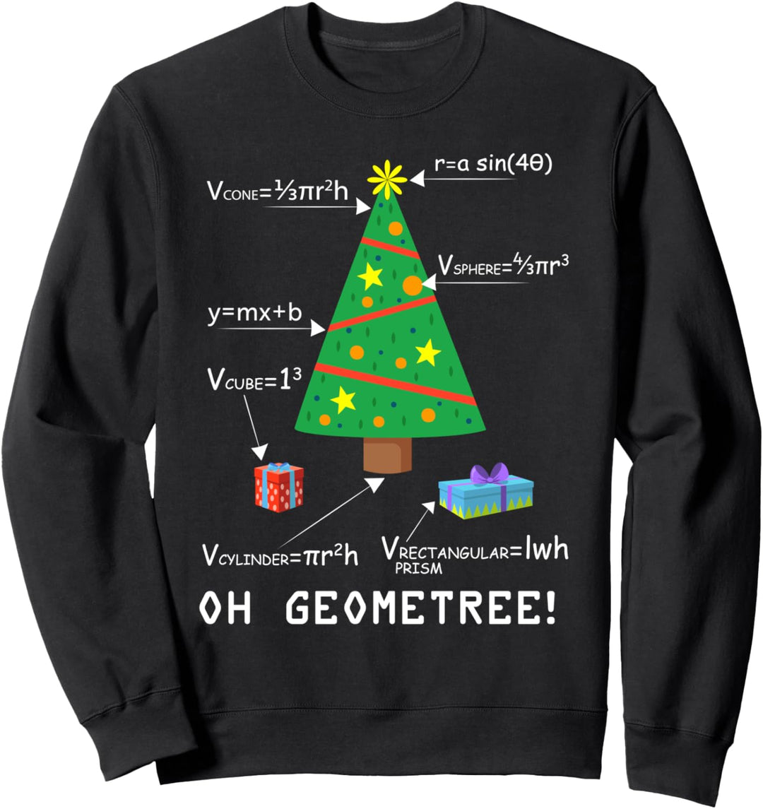 Oh Geometree Shirt Geometry Christmas Tree Funny Math Gift Sweatshirt