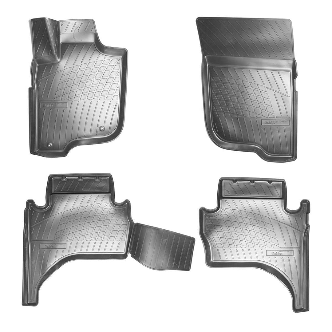 Recambo 3D Gummi Fussmatten kompatibel für Mitsubishi L200 | ab BJ 2015> | Auto Gummimatten | Passge
