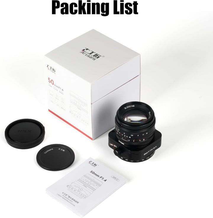 7artisans 50mm F1.4 Neigen Kamera Objektiv APS-C Grosse Blende Prime Manuelle Portrait Miniatur Land