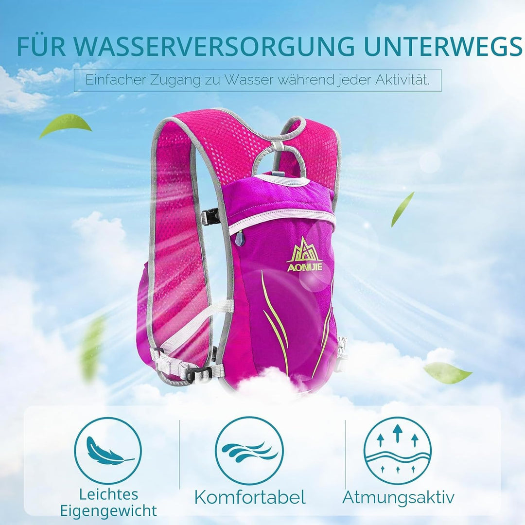 Geila Trinkrucksack, Trinkweste Outdoorsport Trail Marathoner Running Race Leichter Rucksack für Män