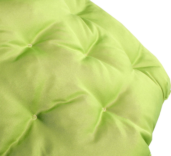 HOMECALL Wendekissen für Gartenpalette mit Rückenlehne, ca. 120 x 140 x 12 cm, mehrfarbig Grün/Beige