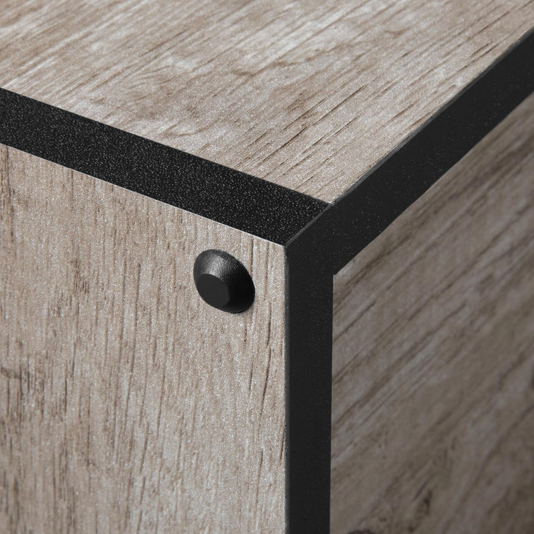 Yaheetech 2 x Nachttisch Nachtschrank Nachtkommode 3 Schubladen 60cm hoch Schubladenschrank Beistell