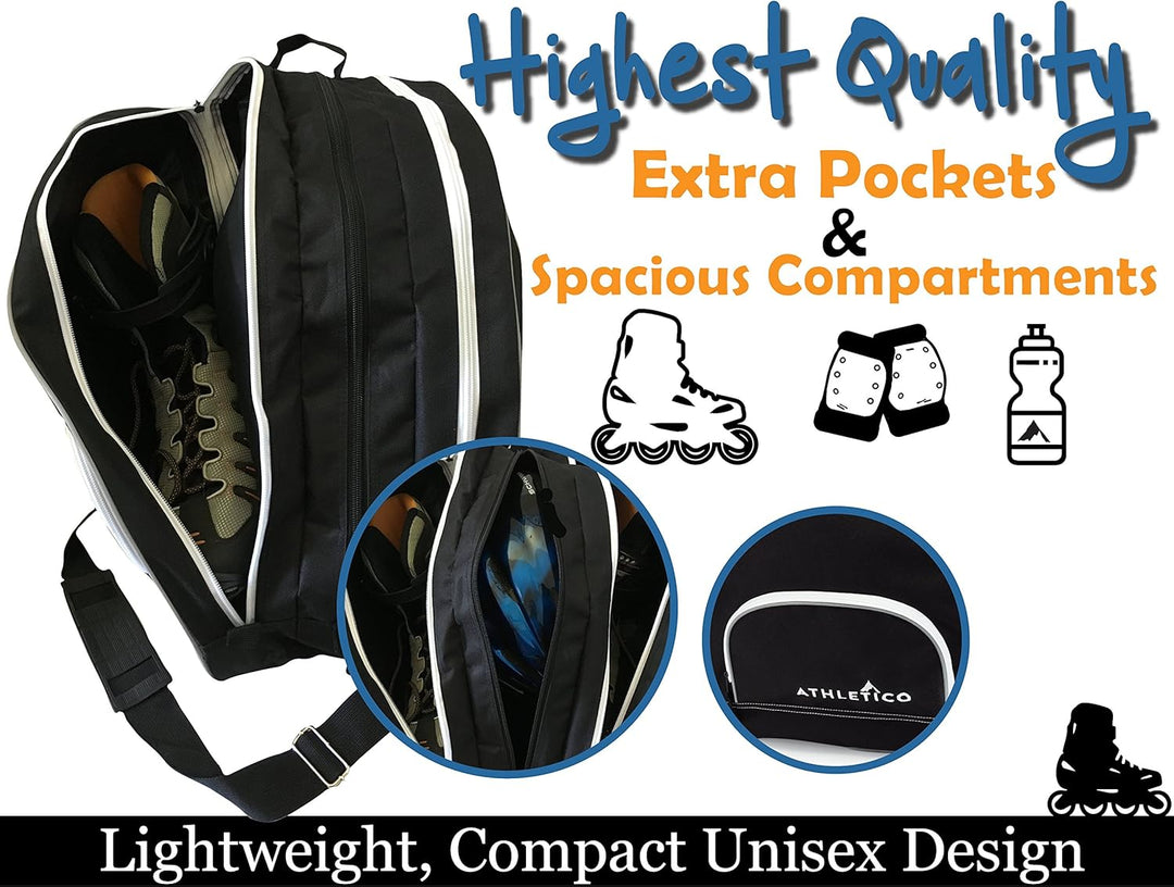 Athletico Ice & Inlineskate-Tasche – Premium-Tasche zum Tragen von Schlittschuhen, Rollschuhen, Inli