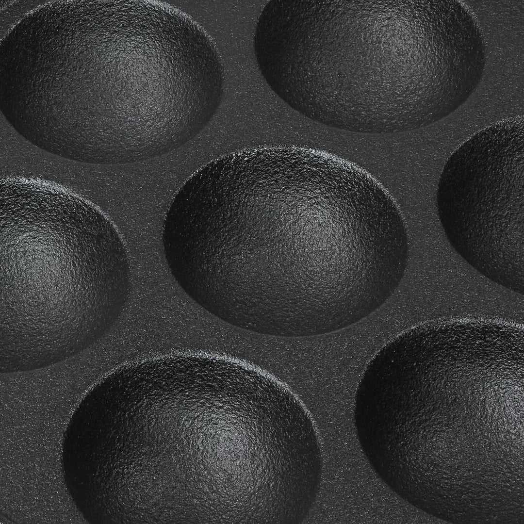 Pförtchenpfanne Gusseisen, Takoyaki Pfanne, Mini Pancake Maker, Pancake Pan, Augenpfanne, Durchmesse