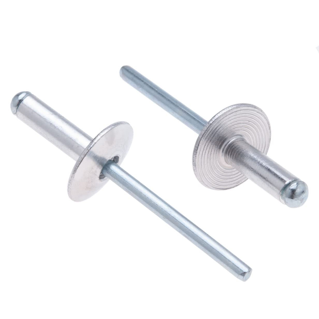 4.8mm x 10mm Legierungsnieten mit grossem Kopf, 250 Pack – Nieten für Metall, Blindniet, Kuppelkopfn