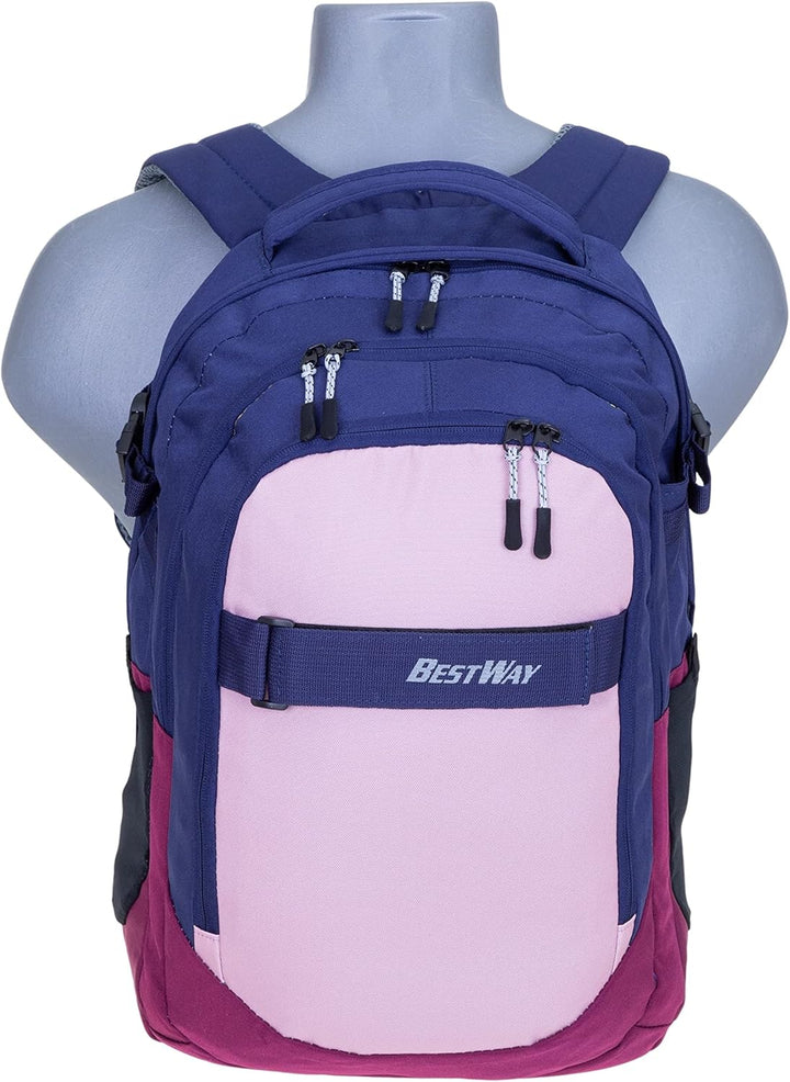 Bestway 2 Teile Set Schulrucksack Packer Jungen Mädchen Rucksack Schultasche 40177 + Trinkflasche (R