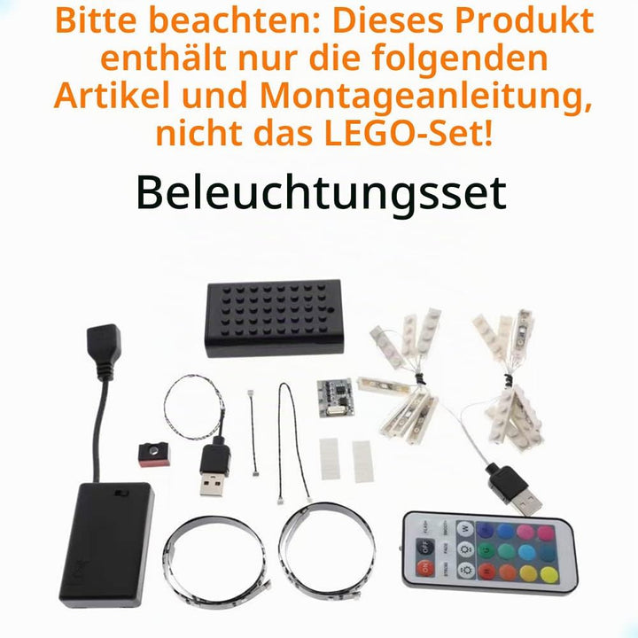 GEAMENT LED Licht-Set (Fernbedienung) Kompatibel mit Lego Riesenrad (Ferris Wheel) - Beleuchtungsset