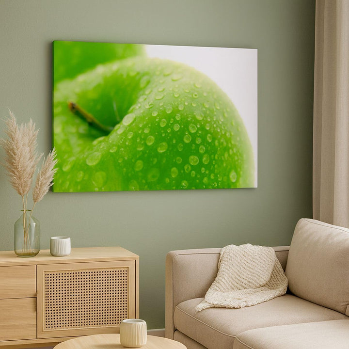 Bilder auf Leinwand 100x70cm Leinwandbild Apfel Obst Vitamin Gesundheit Gross Wanddeko Bild Schlafzi