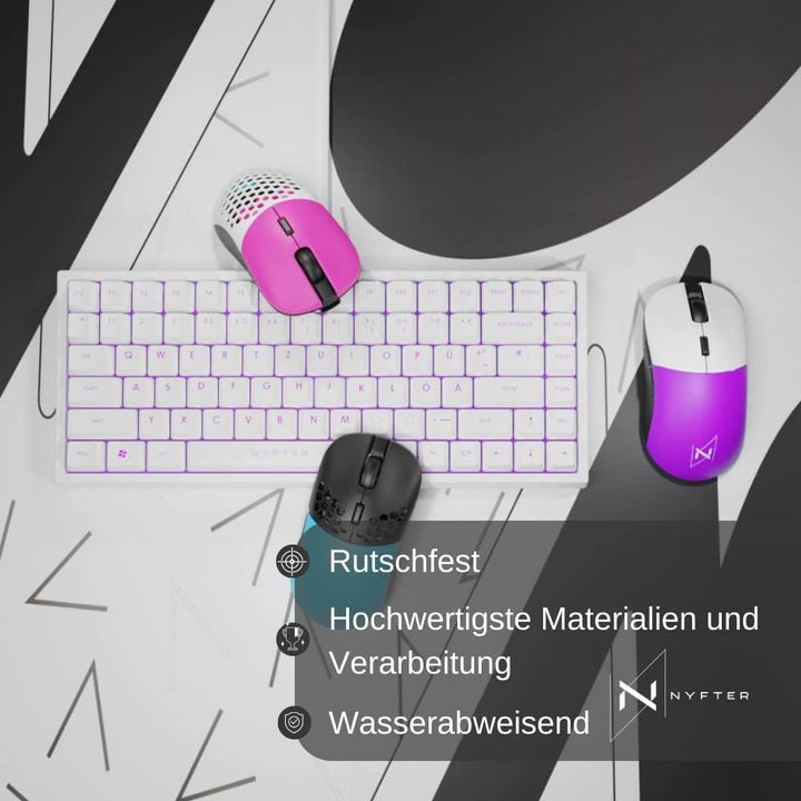 XXL Edge Gaming Mousepad 900x500x3mm Mauspad XXL Gaming Mauspad Premium mit Ultra Gilde für Dein Gam