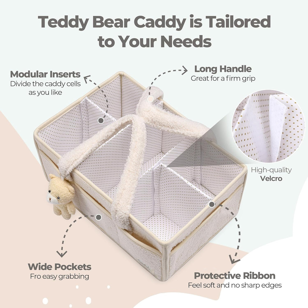 PeraBella Baby-Windel-Cadd Baby-Windel-Caddy Organizer für Wickeltisch, Baby-Aufbewahrungskorb für W