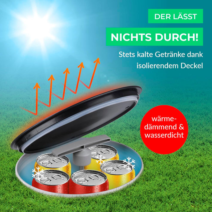 EASYmaxx Flaschenkühler Outdoor | Flaschen- und Dosen-Kühler | Erdloch Bierkühler | Bis zu 13 Flasch