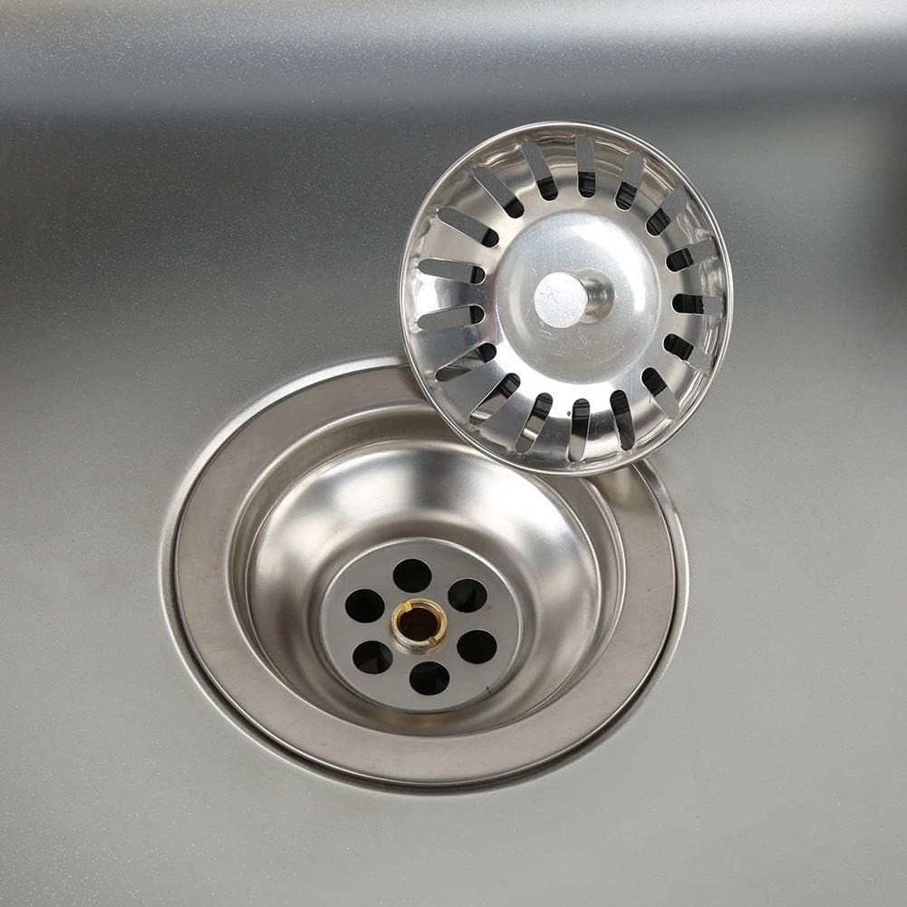 Küchenspüle Edelstahl, mit Abflussrohr, Spülbecken 1 Becken, eingebettete Installation, Spüle, Prima