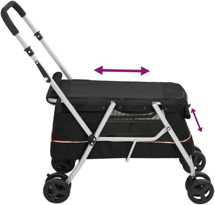 Hundeanhänger verfügt über eine Federung für eine reibungslose bicycletrailer-17219-dyq-250827-bjhq