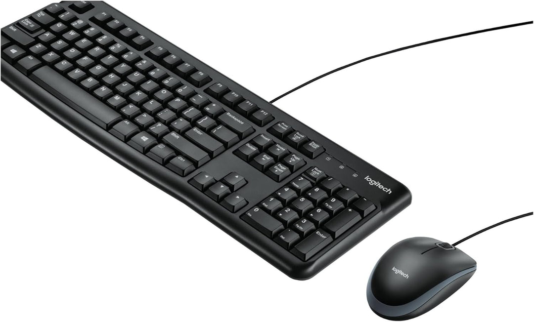 Logitech MK120 Kabelgebundenes Set mit Tastatur und Maus für Windows, Portugiesisches QWERTY-Layout