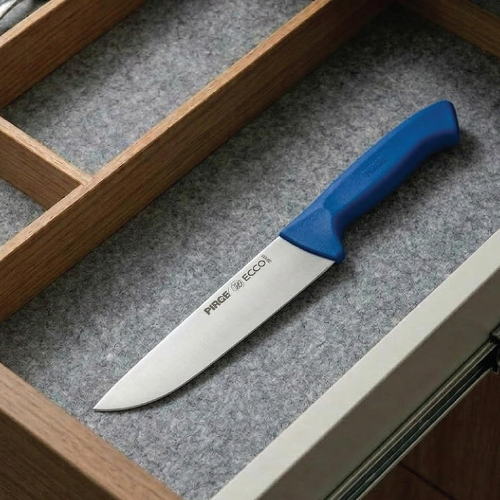 Pirge Ecco Metzgermesser 19 cm Blau Schlachtermesser - Fleischermesser - Stechmesser - Exzellenter S