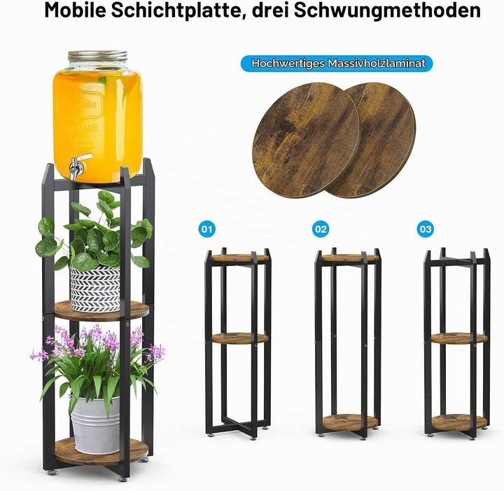 Metall Pflanzenständer,3-stöckiges Pflanzenständer Blumentopfständer,Ständer Für Getränkespender, St