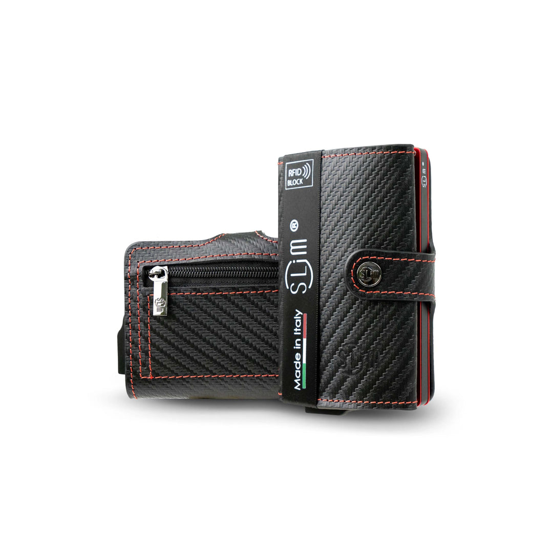 SLim Geldbörse für Herren & Damen Smart Wallet kartenetui mit Münzfach & RFID Schutz Portmonee Porte