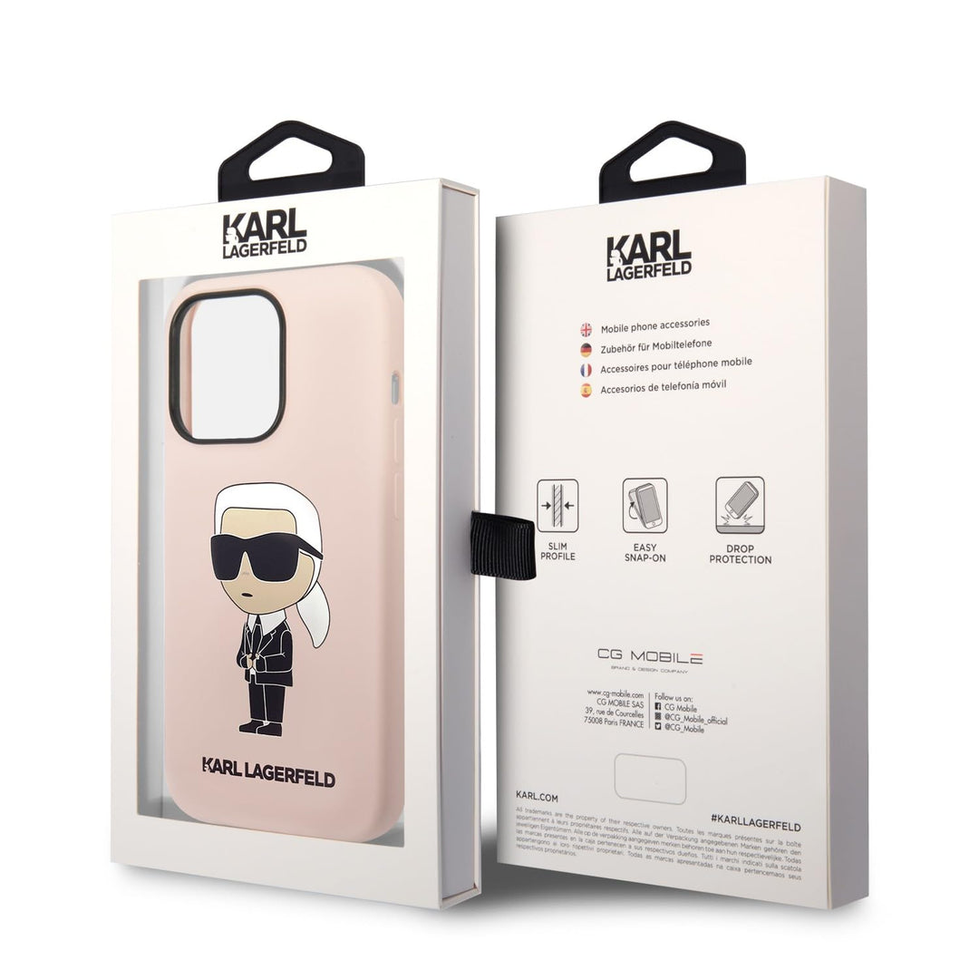 KARL LAGERFELD KLHCP14XSNIKBCP Hülle für iPhone 14 Pro Max 6,7" hardcase Rosa SI