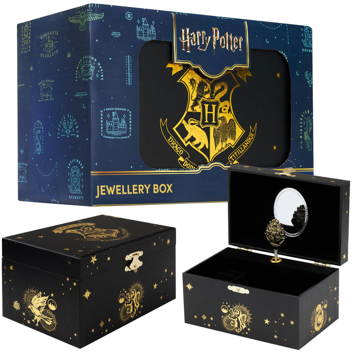 Harry Potter Schmuckaufbewahrung Geschenke Schmuckkästchen Magische Aufbewahrung mit Spieluhr und Sp