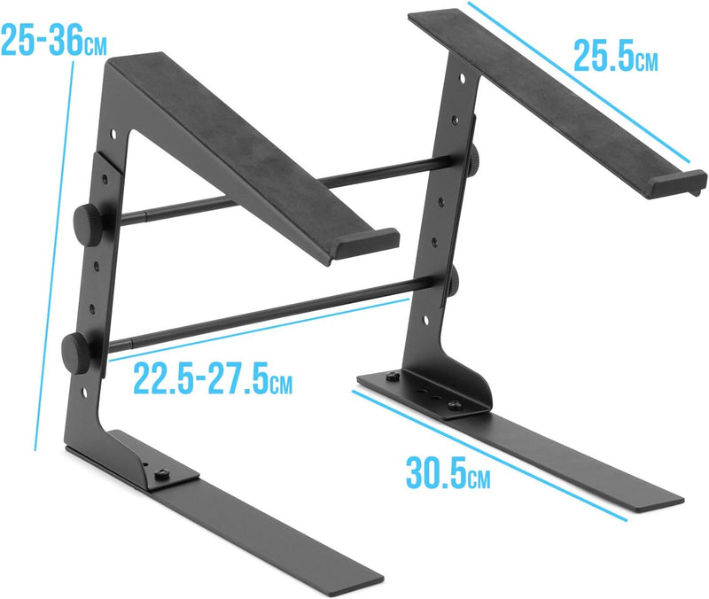 Tiger LEC14-BK Laptop- und DJ-Ständer Ohne Ablage Einzelbett, Ohne Ablage Einzelbett