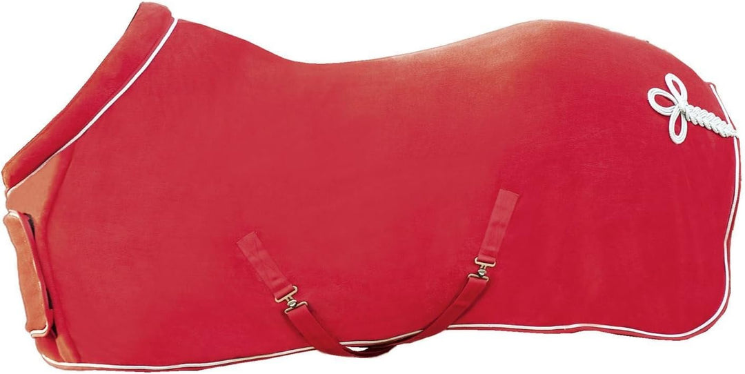 HKM 72243000.0030 Fleecedecke mit Kragen, rot 145 rot, 145 rot
